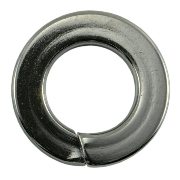 Midwest Fastener Split Lock Washer, For Screw Size 6 mm Steel, Chrome Plated Finish, 10 PK 74583